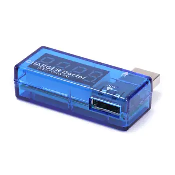 1PCS דיגיטלי USB נייד כוח טעינה הנוכחי בודק מתח מד Mini USB מטען הרופא מודד מד הזרם