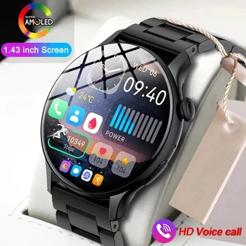 2023 Smartwatch גברים AMOLED 466*466 מסך HD תמיד בתצוגה Bluetooth לקרוא שעון חכם נשים IP68 ספורט עמיד למים שעונים