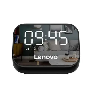 2023 חדש Lenovo Bluetooth 5.0 רמקול להפחתת הרעש נגן מוסיקה דיגיטלי אזעקה שעונים על משק השינה, הסלון, המשרד
