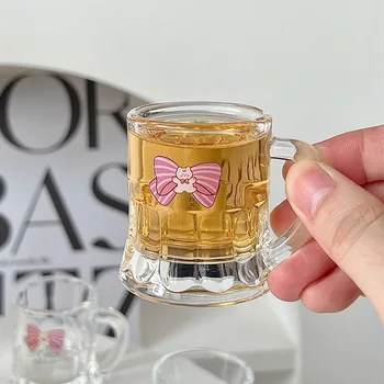 2pcs/set Mini שקוף יין אורז Shaojiu כוס זכוכית חמוד פירות יין כוס בירה מסיבת Drinkware