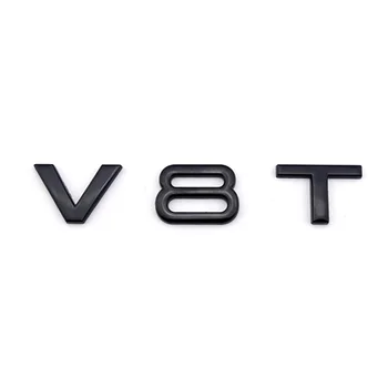 3D V8T אוטומטי סמל OEM בצד הפגוש התג הרכב מדבקה עבור אאודי A4 A5 A6 A7 S5 S6 S7 Q5 Q7 TT