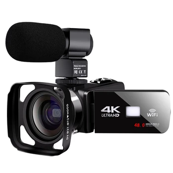 4K HD Live Stream מצלמת וידאו עדשה WiFi אפליקציה ראיית לילה Vlogging המצלמה מצלמת וידאו דיגיטלי צילום #FYP Tiktok ההגירה
