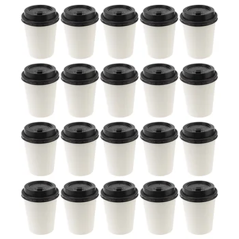 50 יח כוס קפה מטופלים כוסות נייר שכבה אחת משלוחים