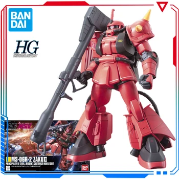 Bandai HGUC 1/144 MS-06R-2 Gundam Zaku פעולה נסיכות Zeon ג ' יי רכבו של התאמה אישית חליפה ניידת ערכת דגם צעצוע עבור הילד.
