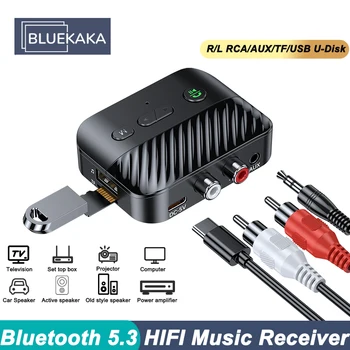 Bluetooth חדשה 5.3 מקלט אודיו TF תמיכה U-דיסק מוזיקה 3.5 מ 