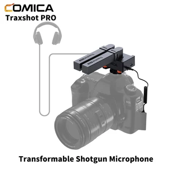 Comica Traxshot PRO מודולרי רובה מיקרופון עבור Canon Nikon Sony מצלמת הטלפון Tablet PC מחשב הקלטת וידאו