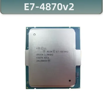 E7-4870V2 Xeon E7-4870 V2 2.30 GHz 30MB 15CORES 22NM LGA2011 130W מעבד 1שנה אחריות