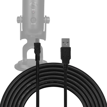 Geekria עבור יוצרי USB-A ל-Mini-USB מיקרופון כבל 10 מטרים / 300 ס 