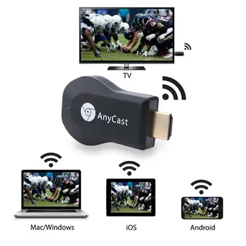 M2 בתוספת מקל טלוויזיה מקלט תצוגת Wifi Anycast DLNA Miracast Airplay מראה מסך HDMI תואם אנדרואיד IOS Mirascreen Dongle
