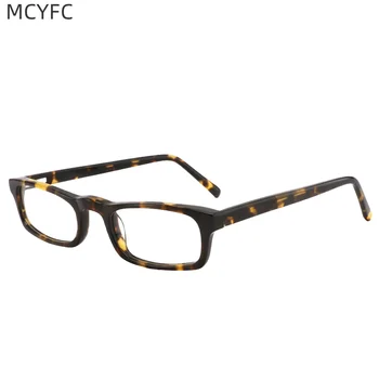 MCYFC כיכר המשקפיים מסגרות זכר העסק המלאה ריים אצטט משקפיים מסגרת רואי Hyperopic מרשם אופטי מחזה