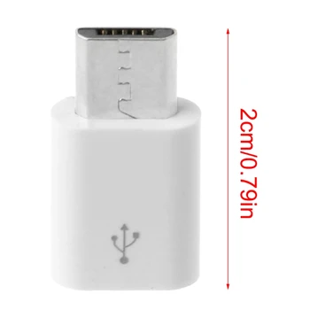 Mini USB C נקבה ל-USB זכר מתאם,סוג C כדי מטען מיקרו USB כבל מתאם