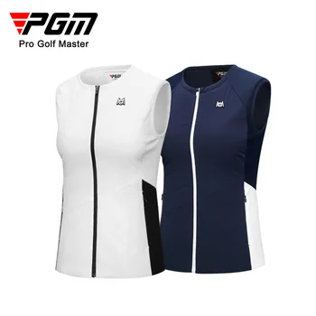 PGM גולף נשים אפוד מעיל הסתיו והחורף וסט בגדים מעובה כותנה חמה בגדי ספורט YF498