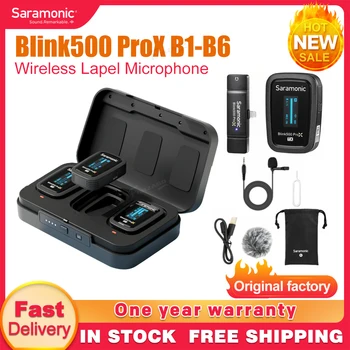 Saramonic Blink500 ProX-B1 B6 אלחוטי דש מיקרופון עבור iPhone הטלפון החכם למחשב אנדרואיד DSLR הקלטה בשידור חי הקלטה