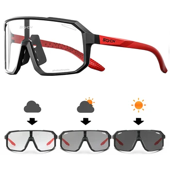 Scvcn Photochromic טיפוס הרים, משקפי שמש חיצונית הליכה ספורט משקפיים עבור גברים של משקפי שמש רכיבה על אופניים נסיעות פנאי משקפי מגן