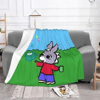 Trotro קריקטורה אנטי פילינג שמיכת פלנל טקסטיל עיצוב ילד מתנה משולבת רך לזרוק שמיכה בבית נסיעות כיסוי המיטה.