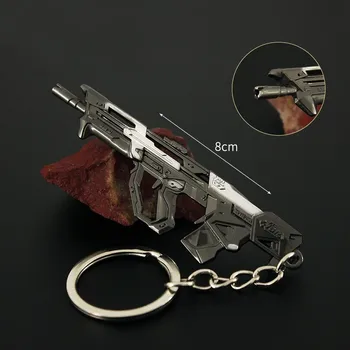 Valorant הנשק מחזיק מפתחות בולדוג פרוטוקול 781-A 8cm Chaveiro המשחק מיני מתכת אקדח דגם מחזיקי מפתחות אביזרים מתנות 10PCS/Lot
