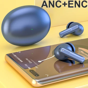 אוזניות Bluetooth אלחוטיות ANC+ENC טעינה TWS סטריאו HiFi אודיו הפחתת רעש על iPhone11 Pro מקס Huawei Honor 20 לייט HTC