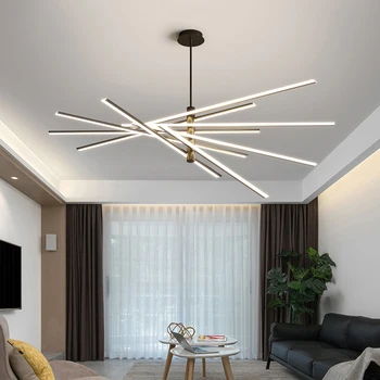 בסלון נברשת 2023 חדש מנורה הראשי מודרני מינימליסטי אווירה נורדי אור יוקרה השינה תאורת מסעדה