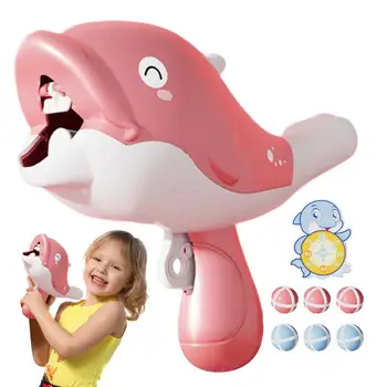 דולפין מכונת צעצוע עם מקל הביצים משחקים, מכונת חץ לוח עבור ילדים דולפין גינה חיצונית גרב מילוי גן משחקים עם