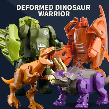 דינוזאורים להפוך את הרובוט פארק היורה פעולה דמויות צעצועים עבור הילד להרכיב צעצוע לילדים 6 עד 10 שנים חינוכי