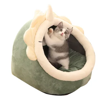 החתול המתוק מיטה חמה מחמד סל נוח חתלתול הכיסא כרית חתול הבית האוהל רך מאוד כלב קטן Mat תיק עבור רחיץ חתול למיטה