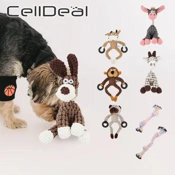 הכשרת כלב אספקה חודו המצפצף קטיפה עצם טוחנת צעצוע מוצר כיף חיות מחמד צעצוע חמור בצורת צעצוע לעיסה חוצות אינטראקטיבי