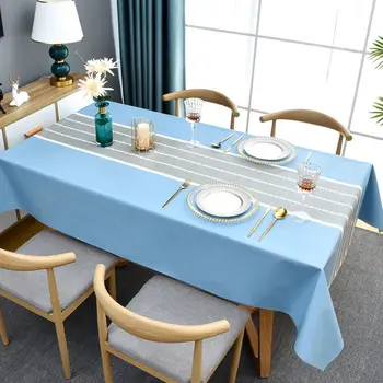 השולחן מלבני עמיד למים, שמן חד פעמי PVC שולחן cloth_Ling55