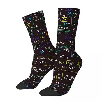 וינטג ' צבעוני מתמטיקה עיצוב של גברים גרביים מתמטיקה יוניסקס חידוש חלקה מודפס מטורף הצוות גרב מתנה