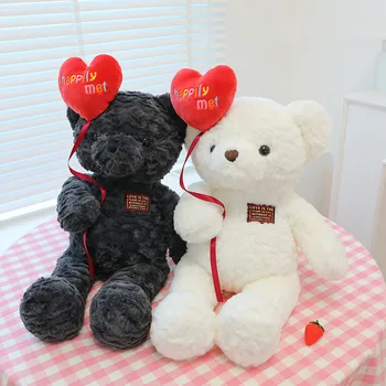 חדש Kawaii הדובי יצירתי בובת קטיפה צעצוע בובת חמוד לשלוח בנות מתנה ליום האהבה אוהבת אותך חמוד