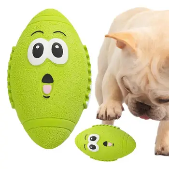 חודו כדור צעצוע לכלב להביא לשחק כדורי צעצוע עם פרצוף מצחיק כדורי ספורט תביא אינטראקטיבי צעצוע הצעצוע המצפצף כדורים מצפצפים כלב צעצוע