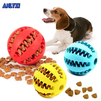 חיות מחמד כלב צעצוע אינטראקטיבי כדורי גומי מחמד כלב חתול גור לנשוך צעצועי לעיסה הכדור ניקוי שיניים מצחיק צעצועים גדולה בינונית קטנה כלבים
