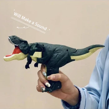 ילדים הלחץ דינוזאור צעצוע יצירתי המופעל ביד טלסקופי אביב להניף דינוזאור מתעצבן צעצועים מתנות חג המולד לילדים