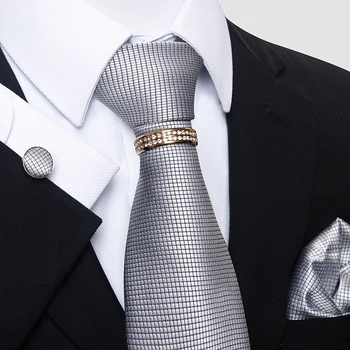 לקשור כיס ריבועים עבור גברים עניבת סט כחול אדם אביזרים החתונה נקודה מתאימים למקום העבודה.
