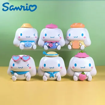 מקורי חדש Sanrio Cinnamoroll עיוור תיבת במדבר טיול סדרה מעריץ עיוור תיבת קיץ מאוורר דגם צעצוע אוסף ילדים ילדה מתנה