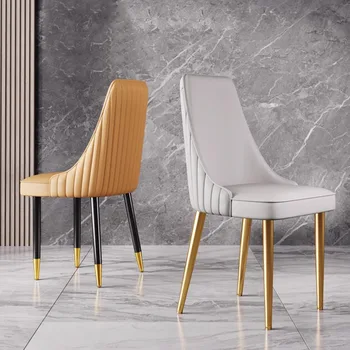 נורדי מעצב האוכל כיסאות נוח זהב רגליים ייחודיות כורסאות ברור משלוח חינם Meubles דה סלון פריטים ביתיים