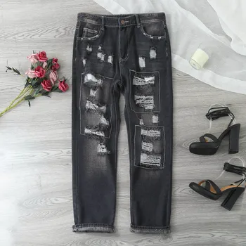 נשים החבר של ג 'ינס נמתח קרע במצוקה מכנסי ג' ינס