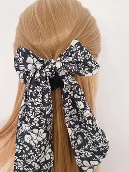 נשים פשוט עניבת סרט פרחוני השיער לולאה תכליתי לשיער רצועת עור אלגנטי שיער החבל כתר צמה לשיער