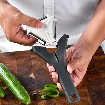 סיליקה ג ' ל אל-חלד קולפן ירקות כלים כף יד משולבת פומפיה חומר סיליקון שחור גזר פומפייה