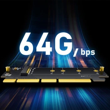 עבור M. 2 NVMe SSD כדי PCIE 4.0 X16 מתאם מ-המפתח ממשק הרחבה כרטיס 64Gbps מהירות מלאה תמיכה 2230 כדי 2280 SSD 896C