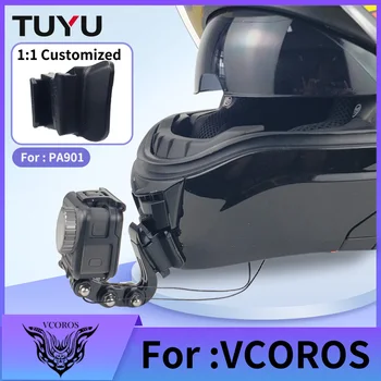 על VCOROS הרשות 901 קסדת אופנוע אלומיניום מותאם אישית הקסדה סנטר הר עבור GoPro Hero11 10 Insta360OneX3 X2 RS אביזרים