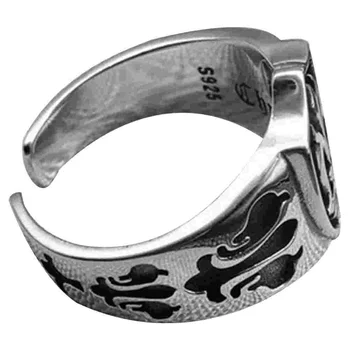 פאנק טבעת דקורטיבית טבעות Mens תכשיטי יצירתי בציר Mens לפתוח אישית תאילנדי כסף אסתטי