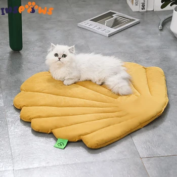 קונכיות בצורת חיית המחמד ישנה מחצלת עבור כלבים, חתולים מצחיק הפיך כלב קטן המיטה מזרן אולטרה רך חתול מיטה רחיץ גור רצפת השטיח
