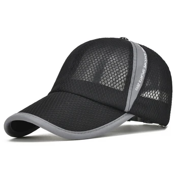 רקמה חיצונית כובע בייסבול, לנשימה של נהג משאית כובע, רשת ספורט, כובע קיץ