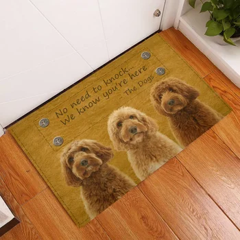 שטיחון עם חיה הדפסה, סופג שטיחון, החלקה, פלנל, השטיח בחדר השינה, מרפסת, אמבטיה עיצוב, חמוד הזהב הכלב