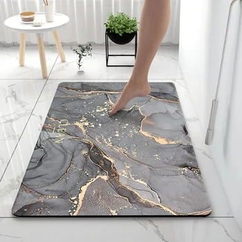 שירותים שטיחים רכים האדמה Diatomaceous שטיח הרצפה סופר סופג שירותים שטיח הדלת רגל מחצלות אמבטיה גומי החלקה מקלחת שטיח משטח